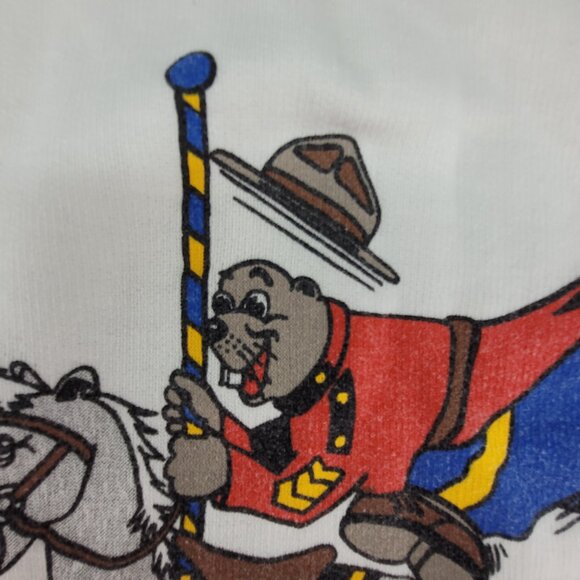 VTG Royal Canadian Mounted Animal Police RCMA Sweatshirt Adult L Jonathan Paine - Picture 4 of 10
